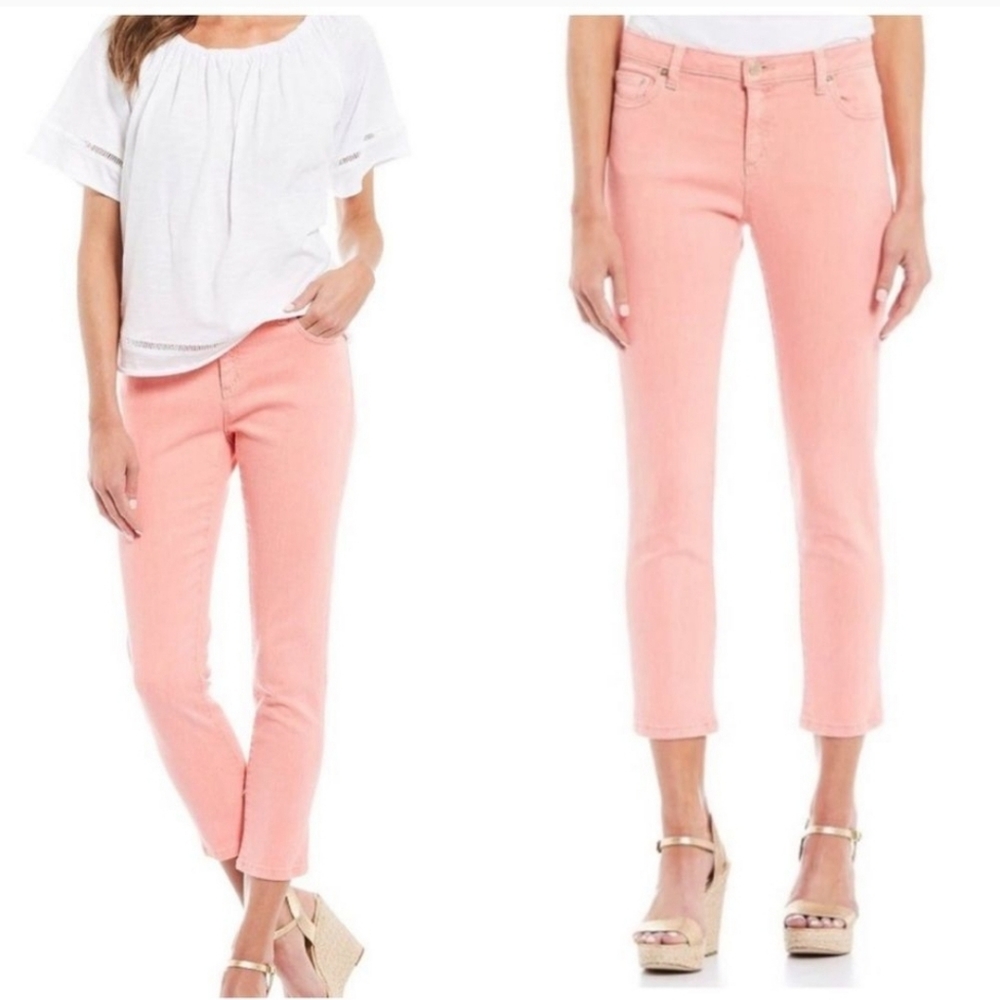 Michael Kors Pink Denim Izzy Cropped Skinny Jeans Size 6/Small
